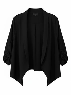 Modcloth Classic Black Draped Blazer